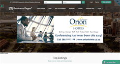 Desktop Screenshot of businesspages.co.za